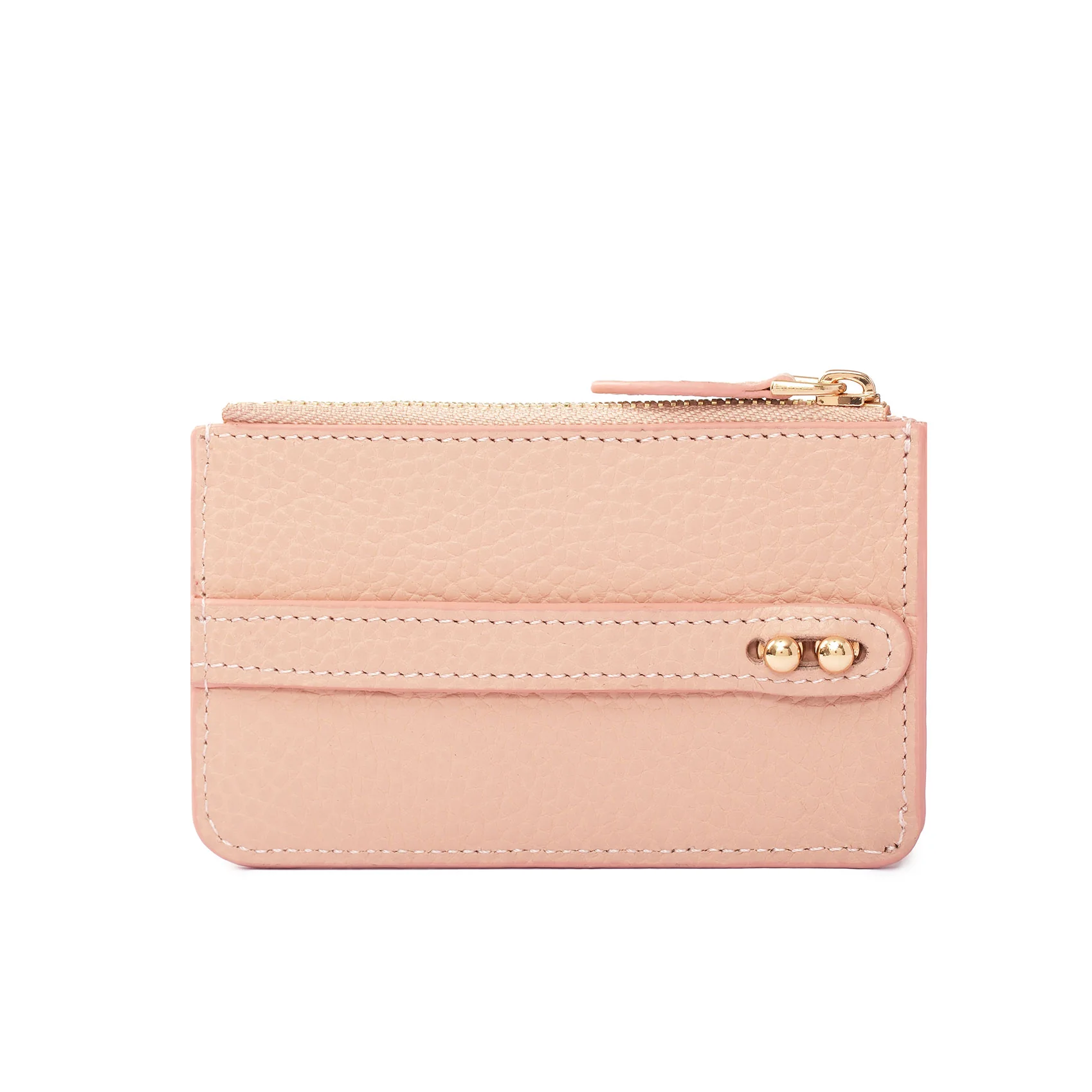UMBI Personalized Leather Mini Wallet - Powder Pink - Image 4