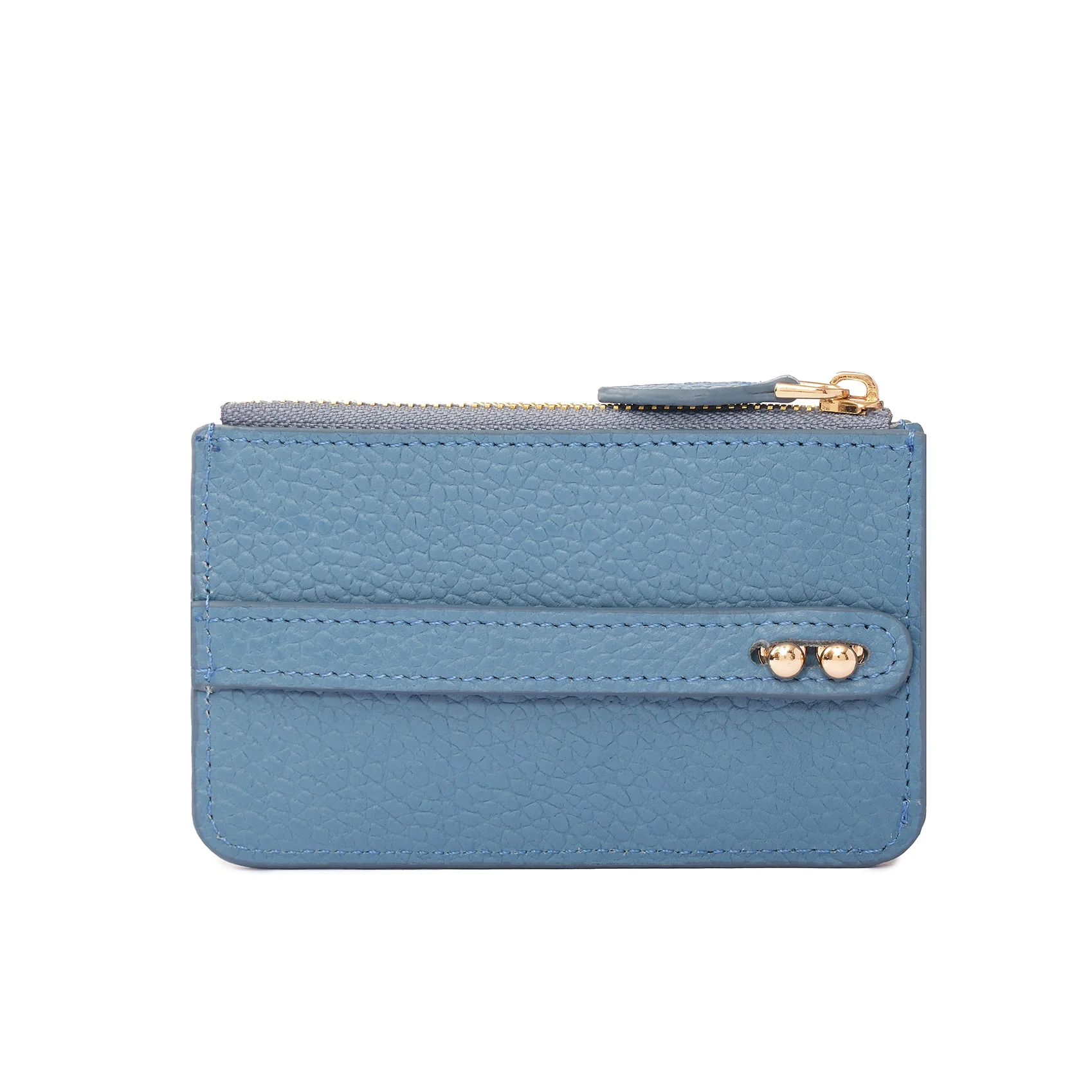 UMBI Personalized Leather Mini Wallet - Blue - Image 3