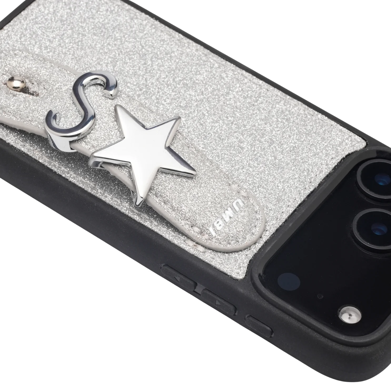GLAM. Personalized Leather iPhone Case - Stardust Grey - Image 3