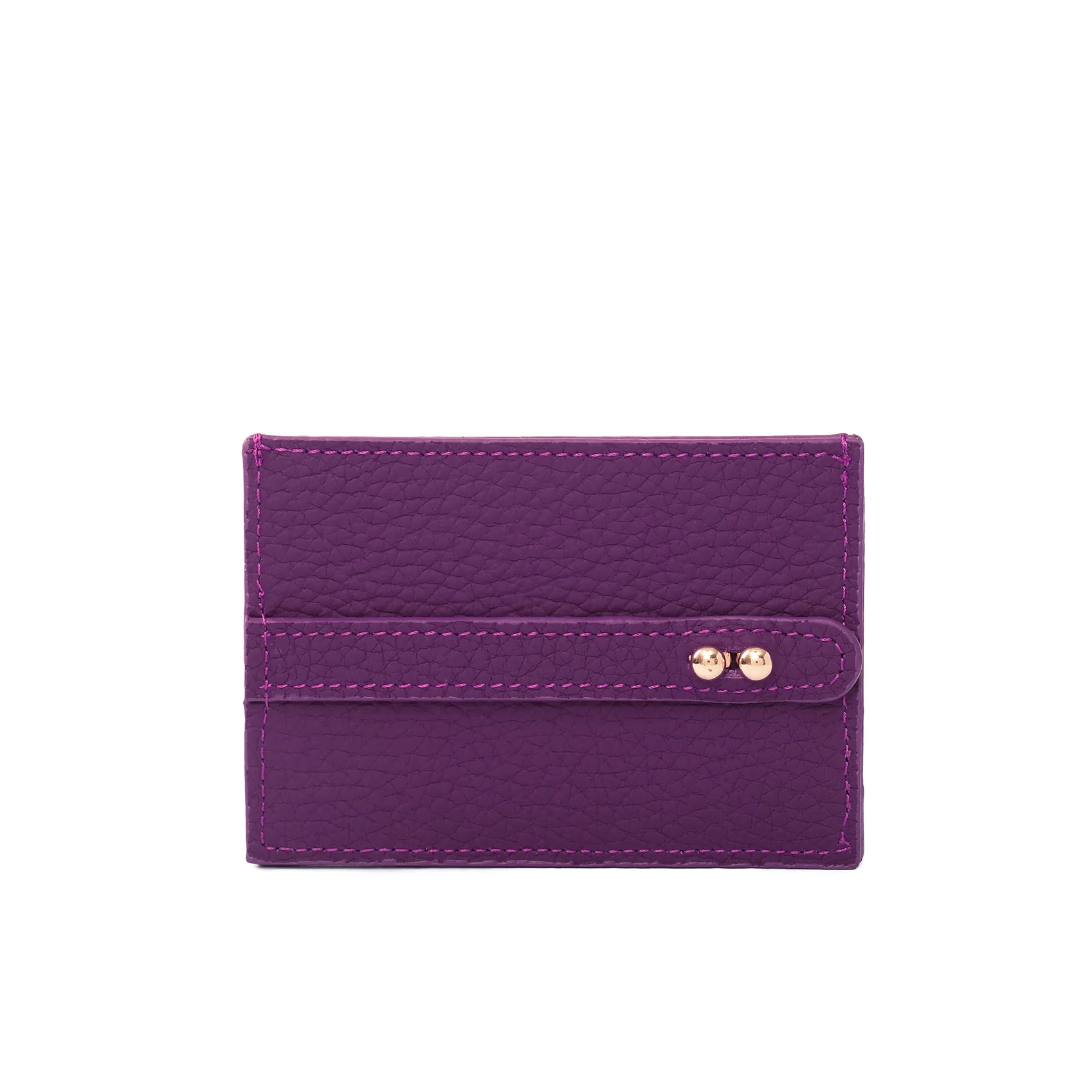 UMBI Personalized Leather Cardholder - Purple - Image 3