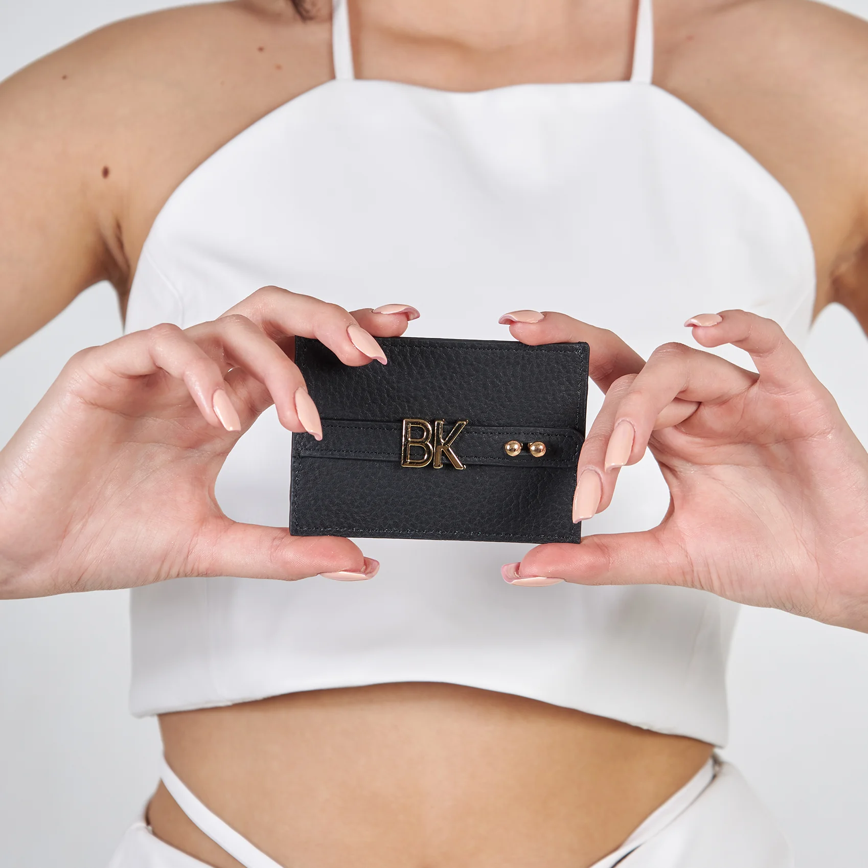 UMBI Personalized Leather Cardholder - Black - Image 4