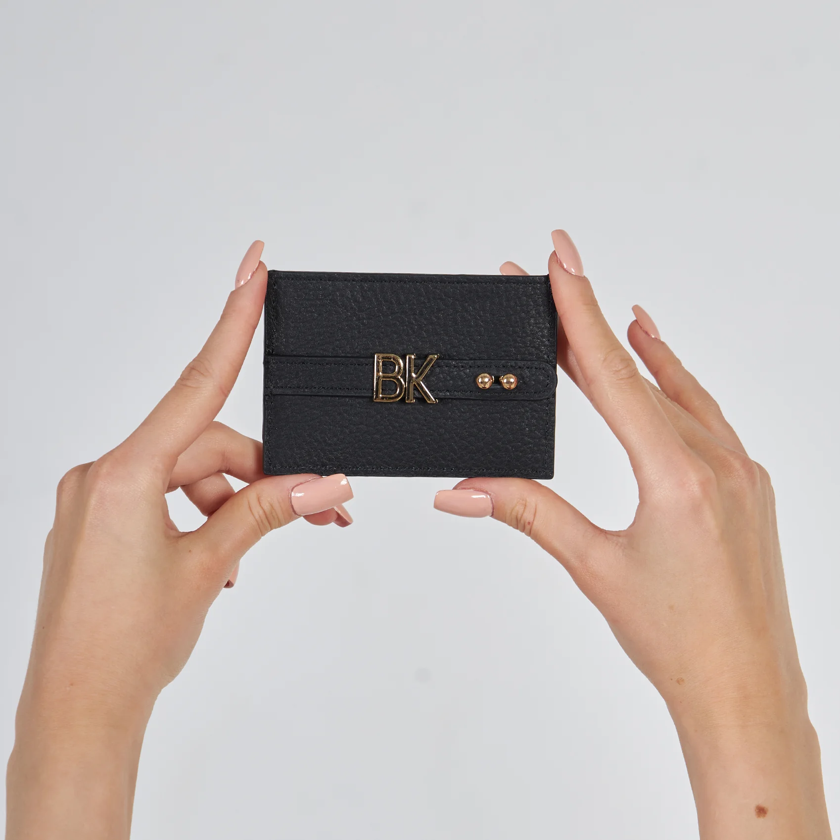 UMBI Personalized Leather Cardholder - Black - Image 5