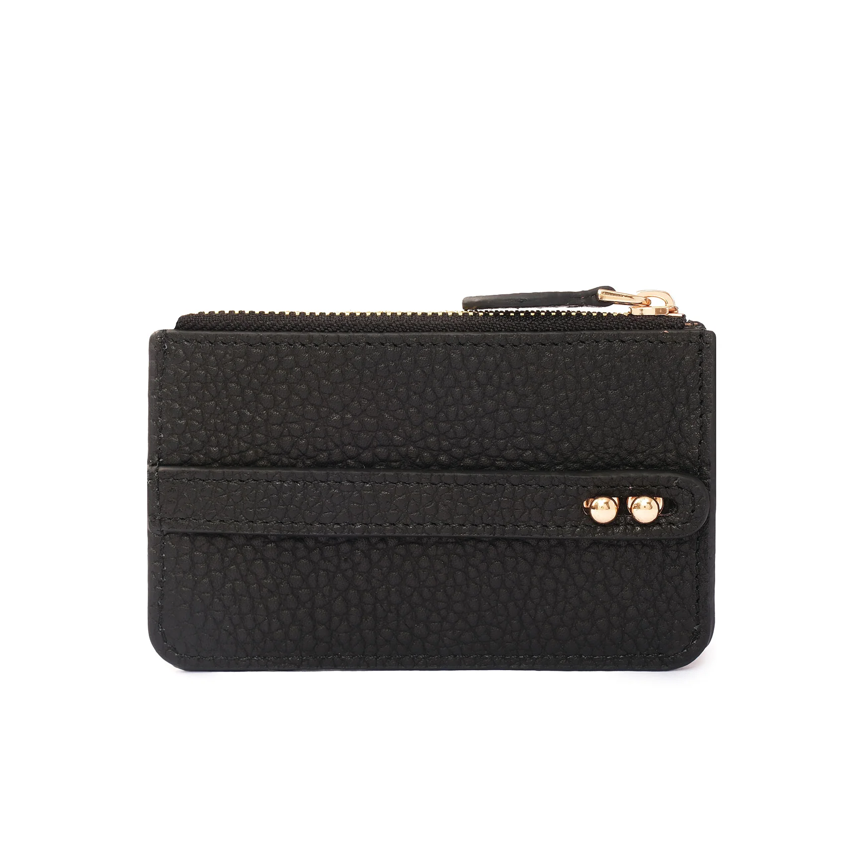 UMBI YOUZ Personalized Leather Mini Wallet - Black - Image 3