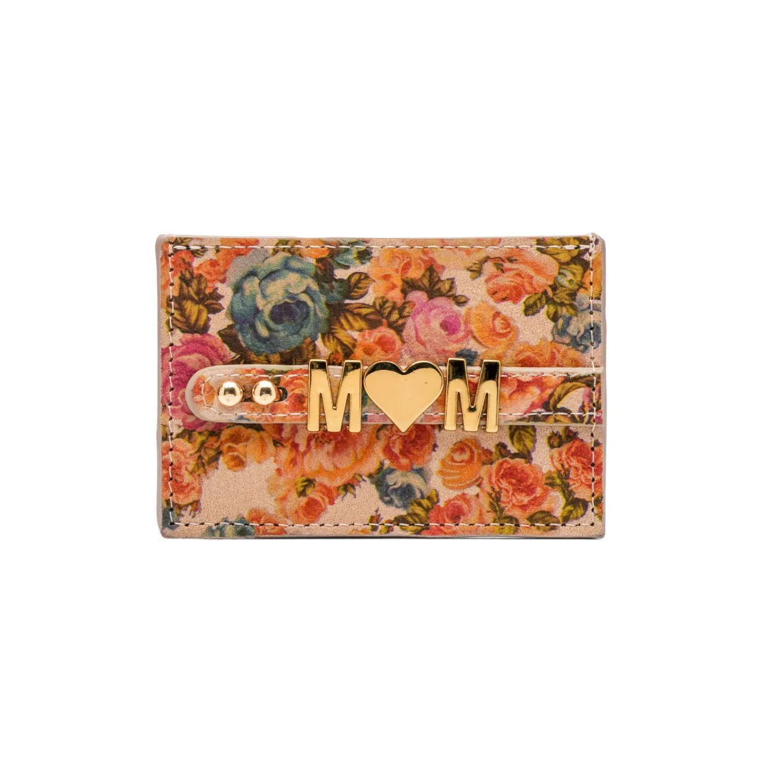 UMBI Personalized Leather Cardholder - FLORAL - Image 3