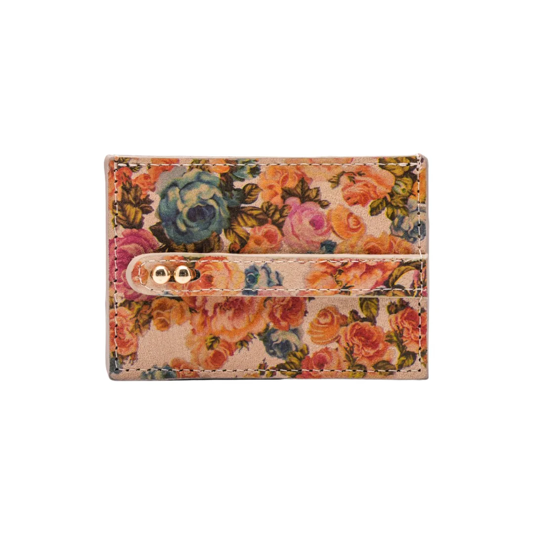 UMBI Personalized Leather Cardholder - FLORAL - Image 4