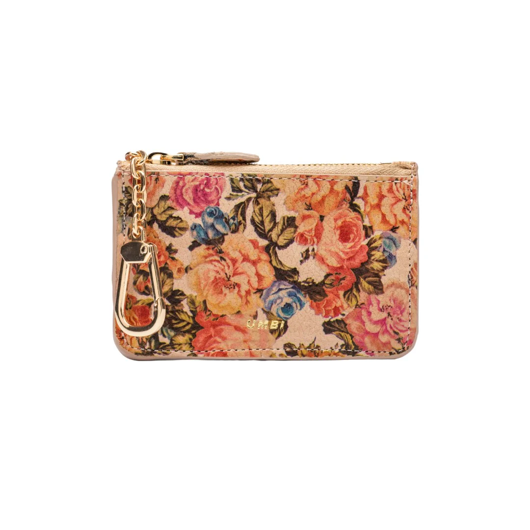 UMBI Personalized Leather Mini Wallet - FLORAL - Image 2