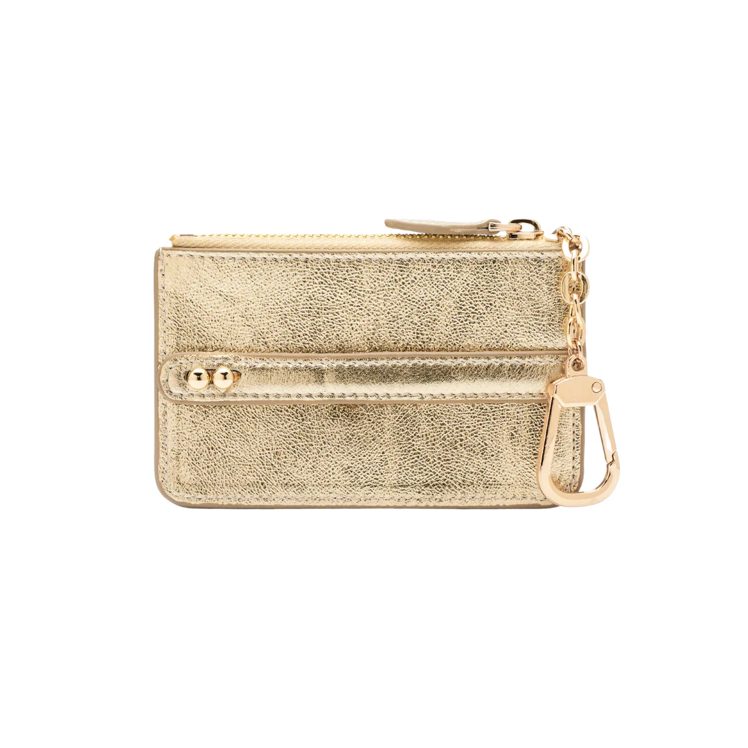 UMBI Personalized Leather Mini Wallet - Metallic DORE - Image 4