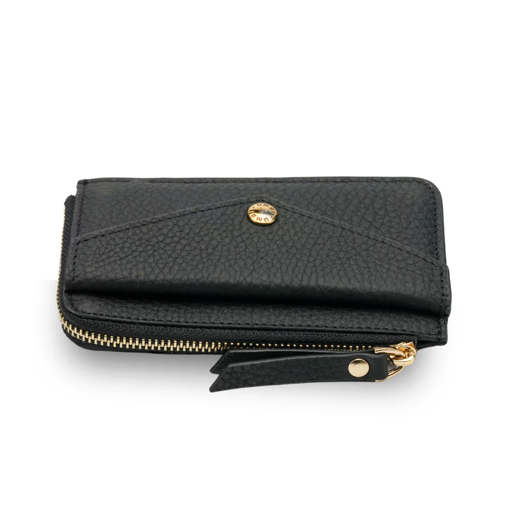 UMBI YOUZ Personalized Leather Wallet - BLACK - Image 3
