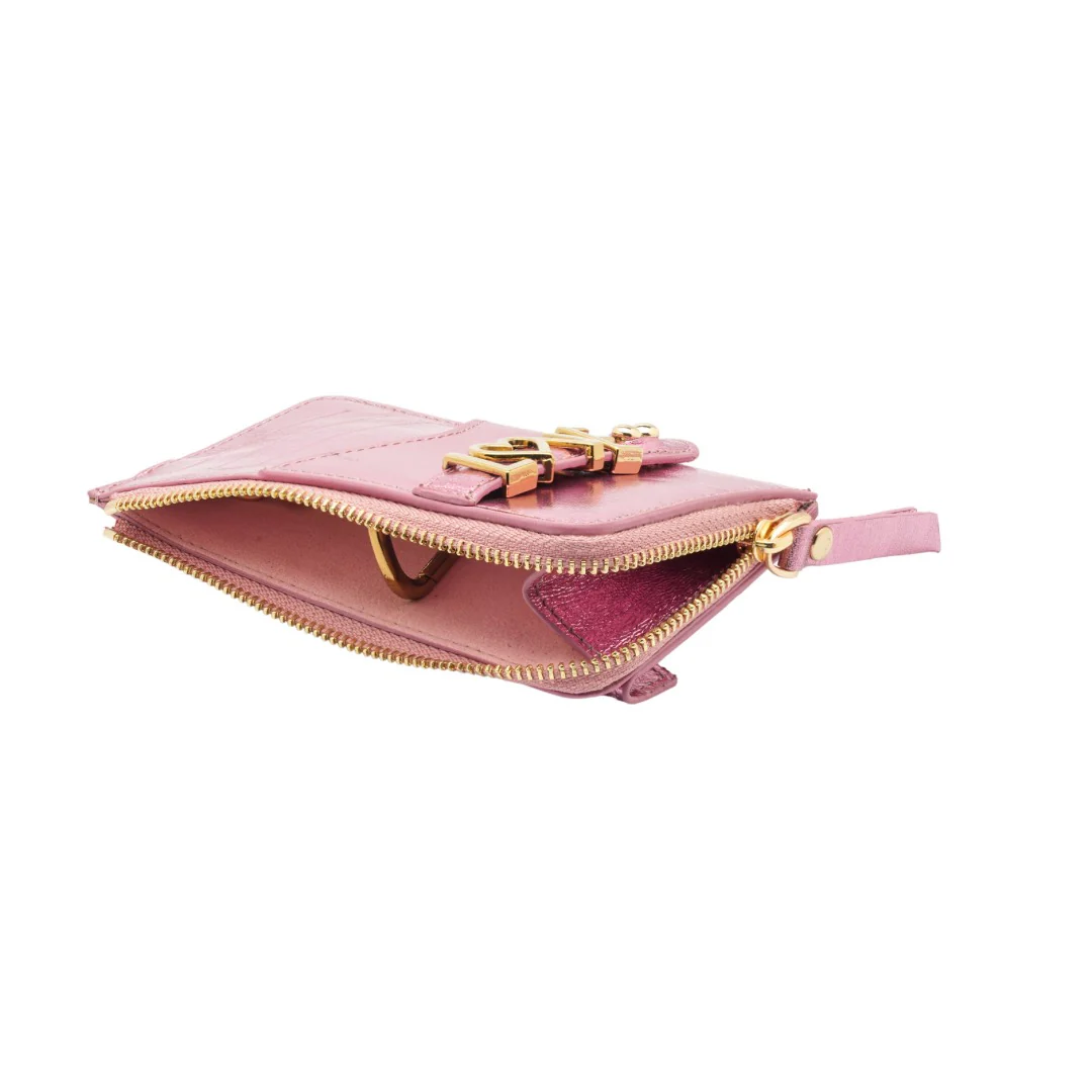 UMBI GLAM Personalized Leather Wallet - Metallic ROSE - Image 4