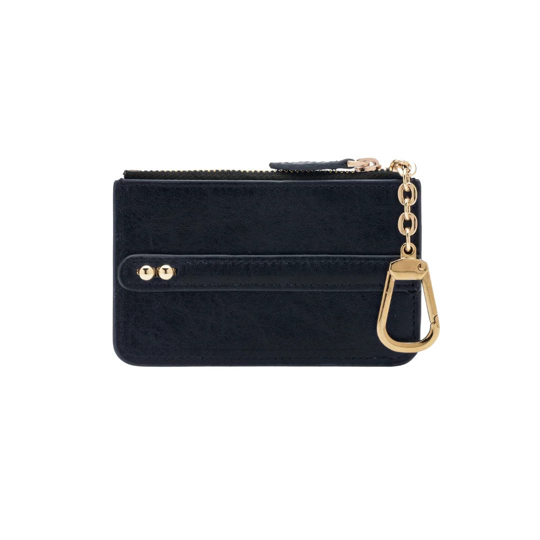 UMBI Personalized Leather Mini Wallet - Metallic BLACK - Image 4