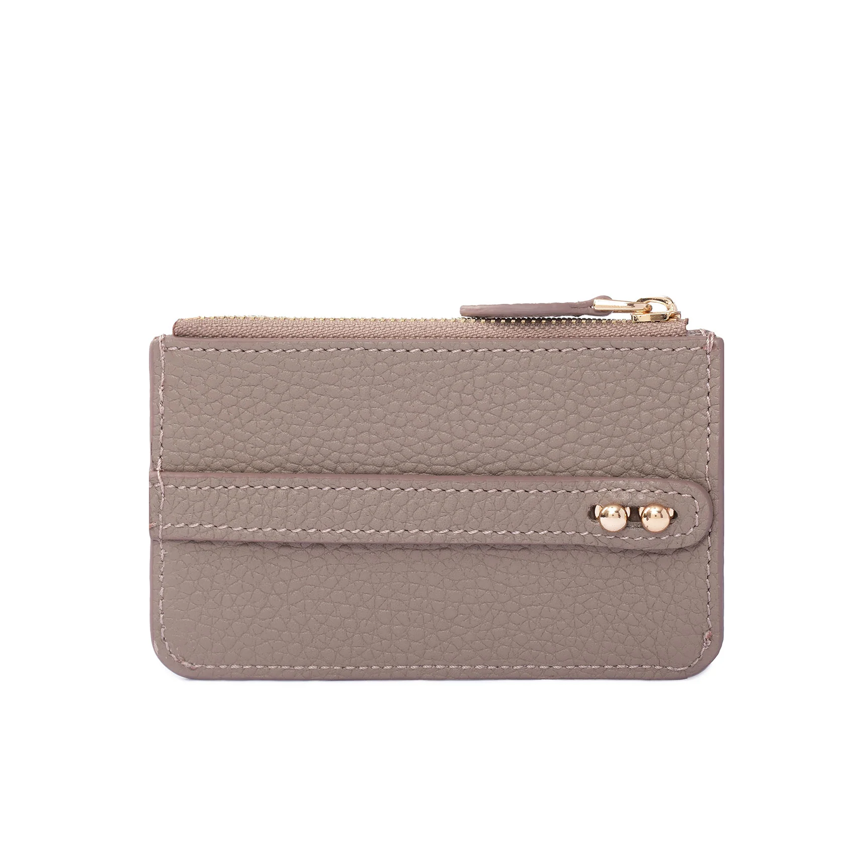 UMBI Personalized Leather Mini Wallet - Beige - Image 3