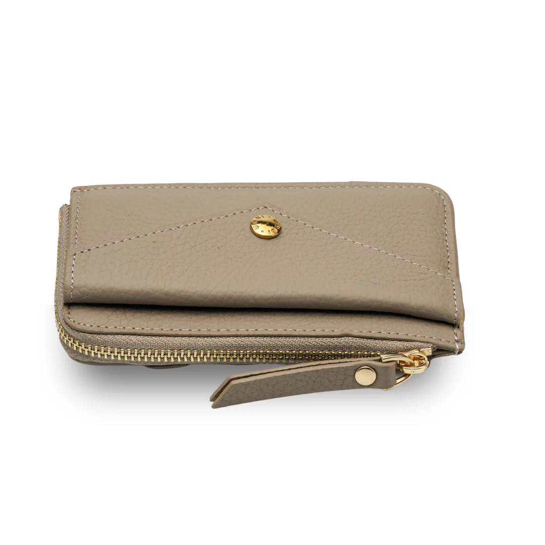UMBI YOUZ Personalized Leather Wallet - BEIGE - Image 5