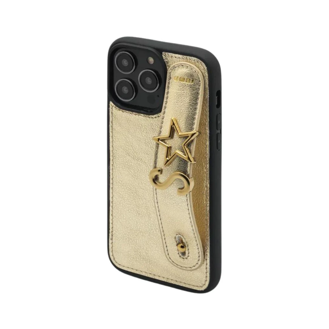 GLAM. Personalized Leather iPhone Case - Dore/Gold - Image 3