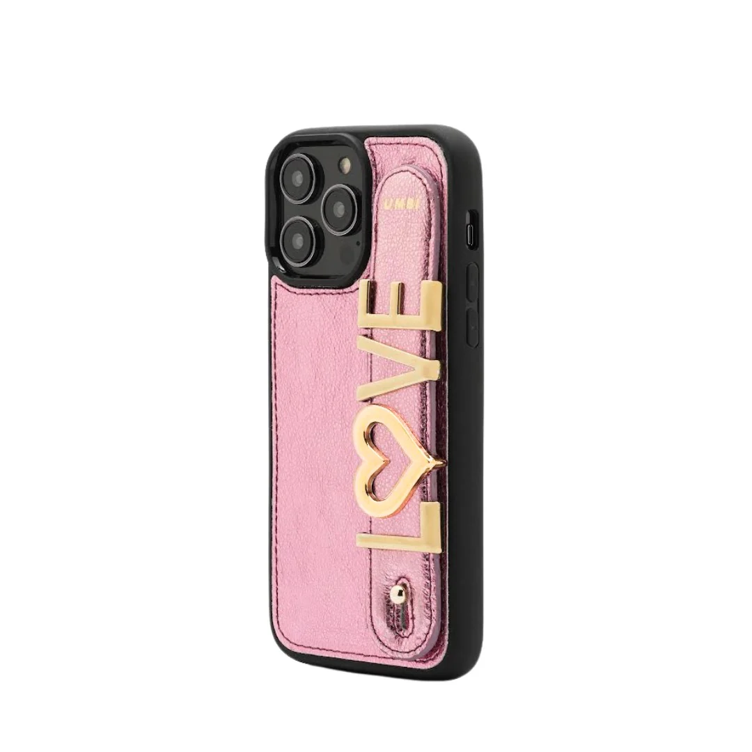 GLAM. Personalized Leather iPhone Case - Rose/Gold - Image 4